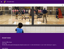 Tablet Screenshot of escalonhigh.org